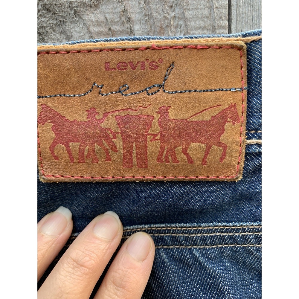 Levis Red Mens‎ Straight Leg Blue Denim Jeans W36 L32 Medium Wash Philippines - Picture 7 of 8